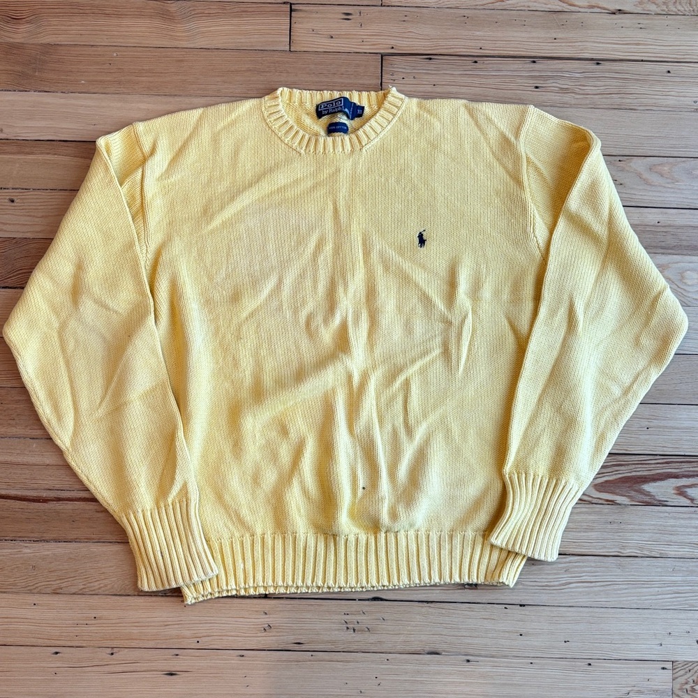 Ralph Lauren Sunny Yellow Crewneck Sweater